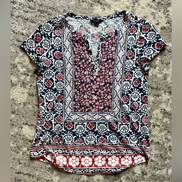 Lucky Brand printed Top - Picture 1 of 4